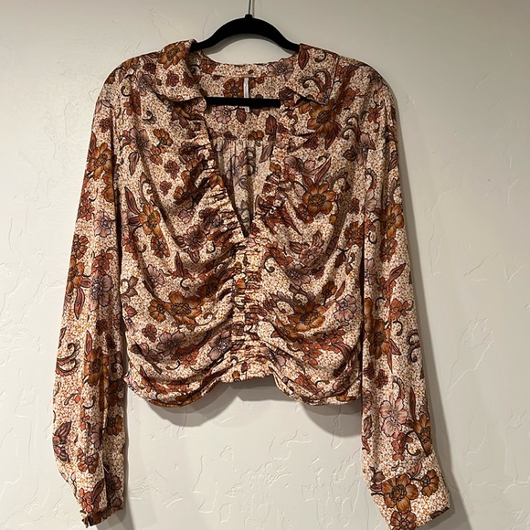 Free people got you printed top - Picture 1 of 5